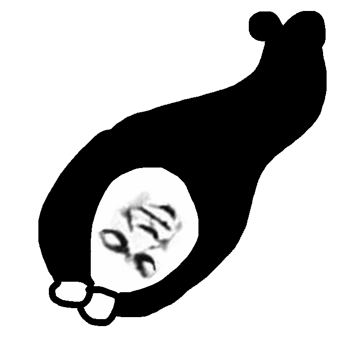 表情包黑衣熊猫头gif表情包