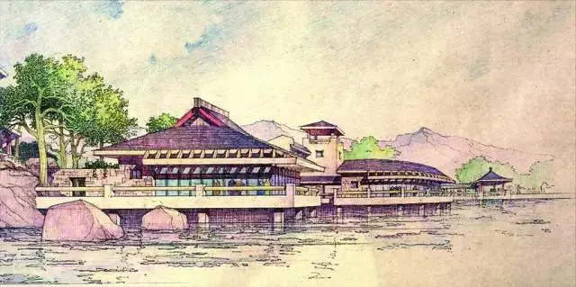 院士彭一刚建筑设计钢笔画,太震撼!