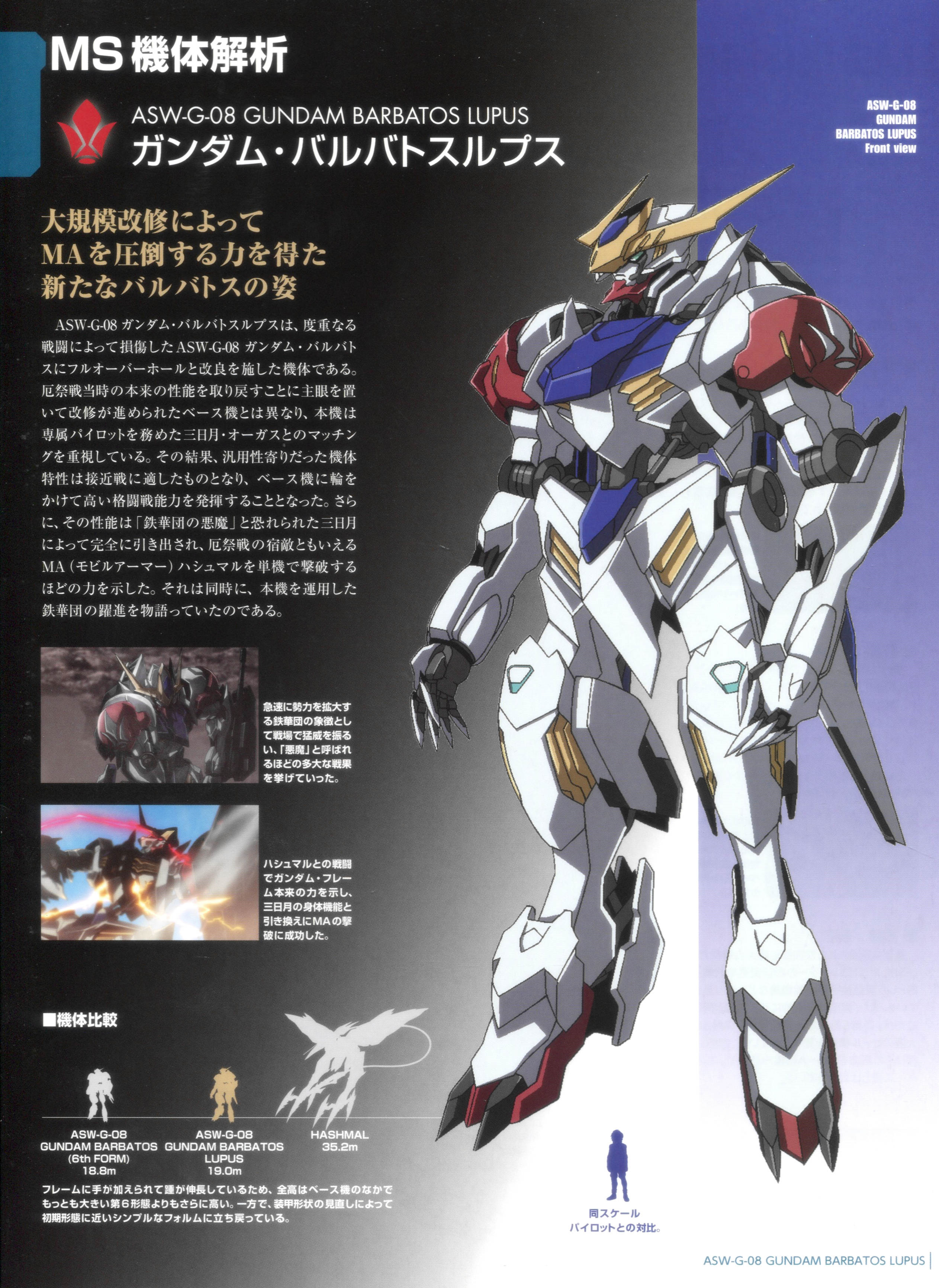 一曰Acg】Gundam MS Bible 高达MS圣经铁血篇ASW-G-08 高达巴尔巴托斯 