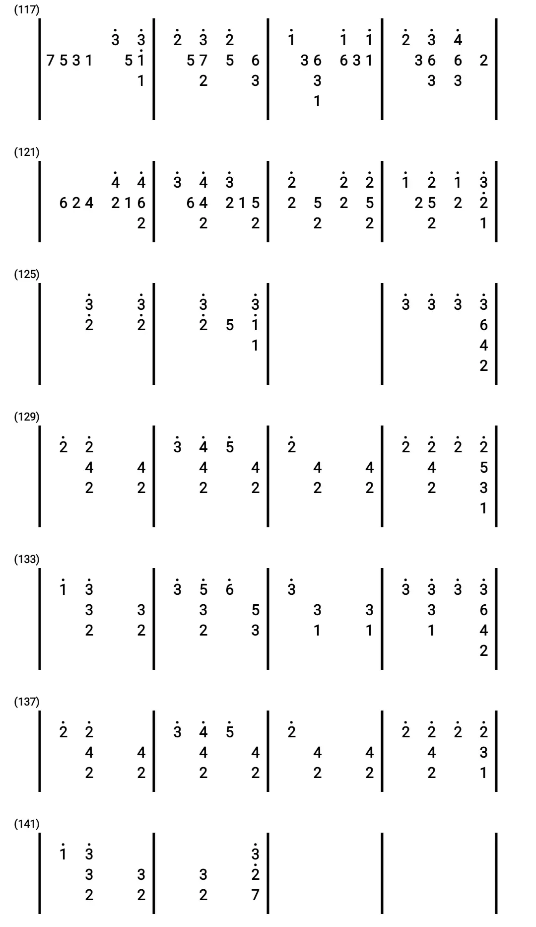 光遇琴谱《泡沫》