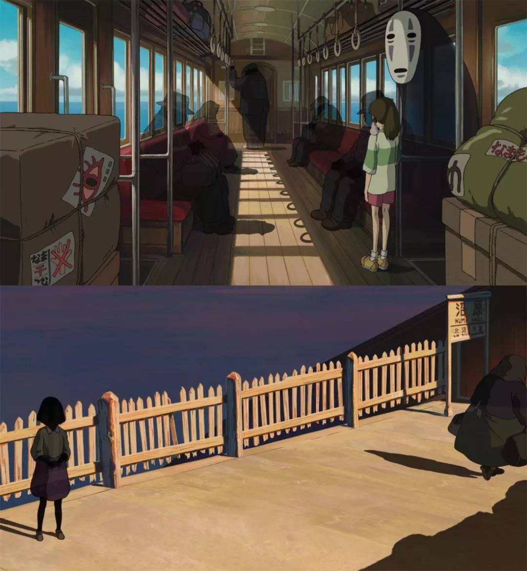 在《千与千寻》,有一辆列车.