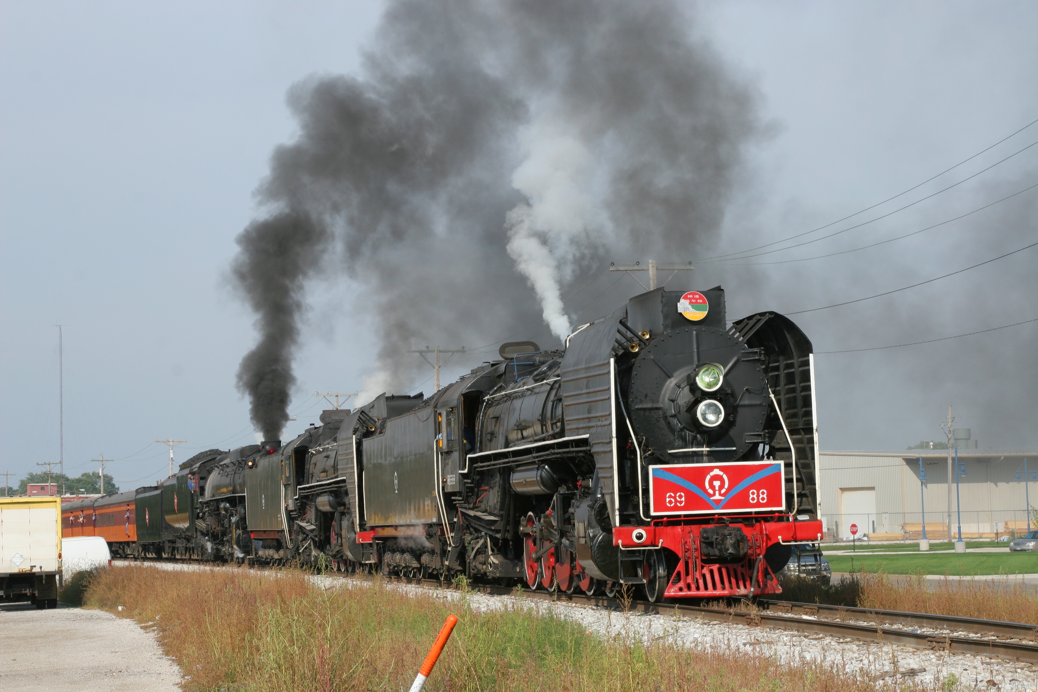 科普】曾与"大前进"合作牵引游览专列的美国密尔沃基铁路s3型蒸汽机车