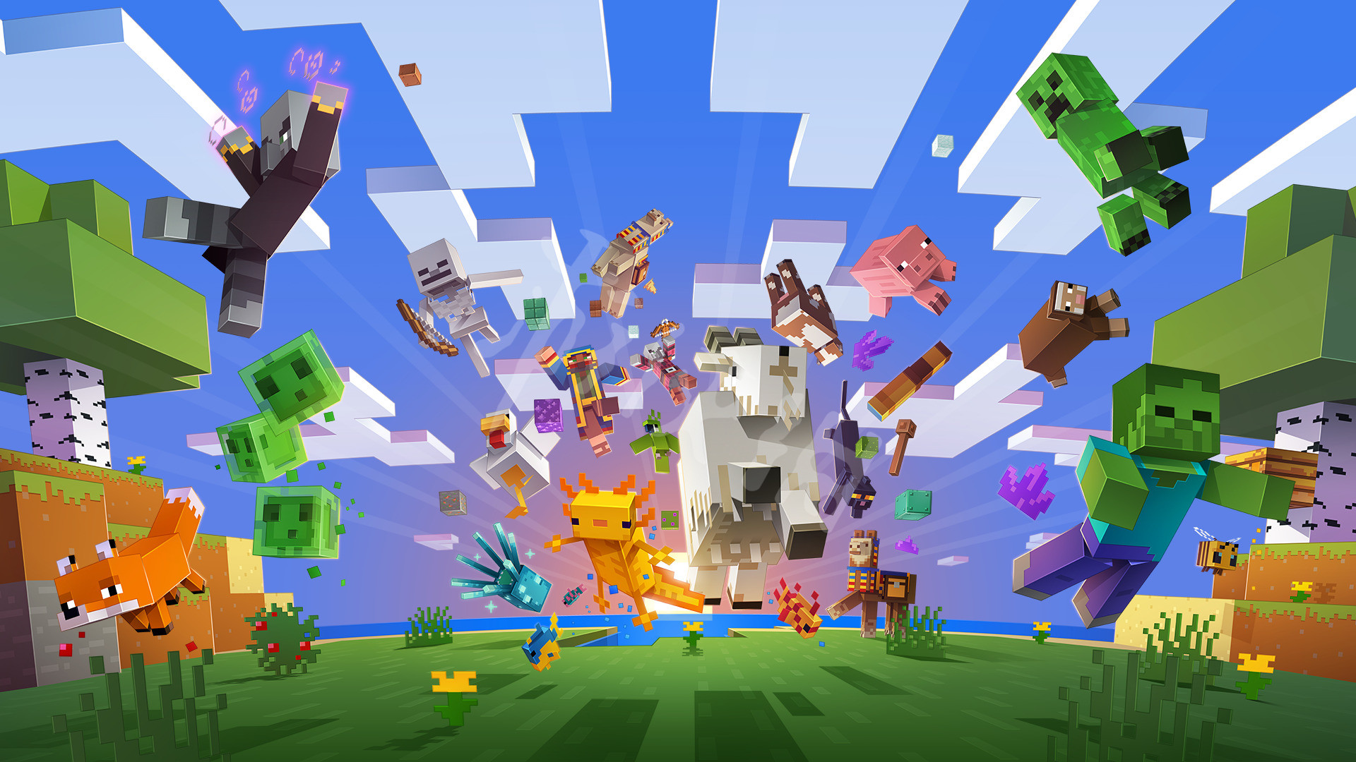 Minecraft经典壁纸大展览(第一部) - 哔哩哔哩