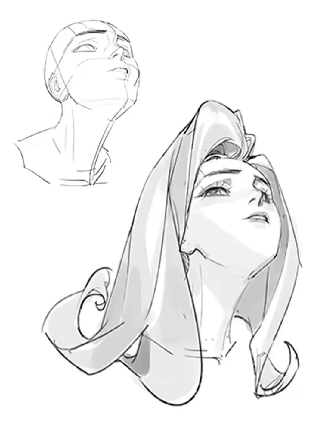 2000 头部绘画参考素材【绘画素材】