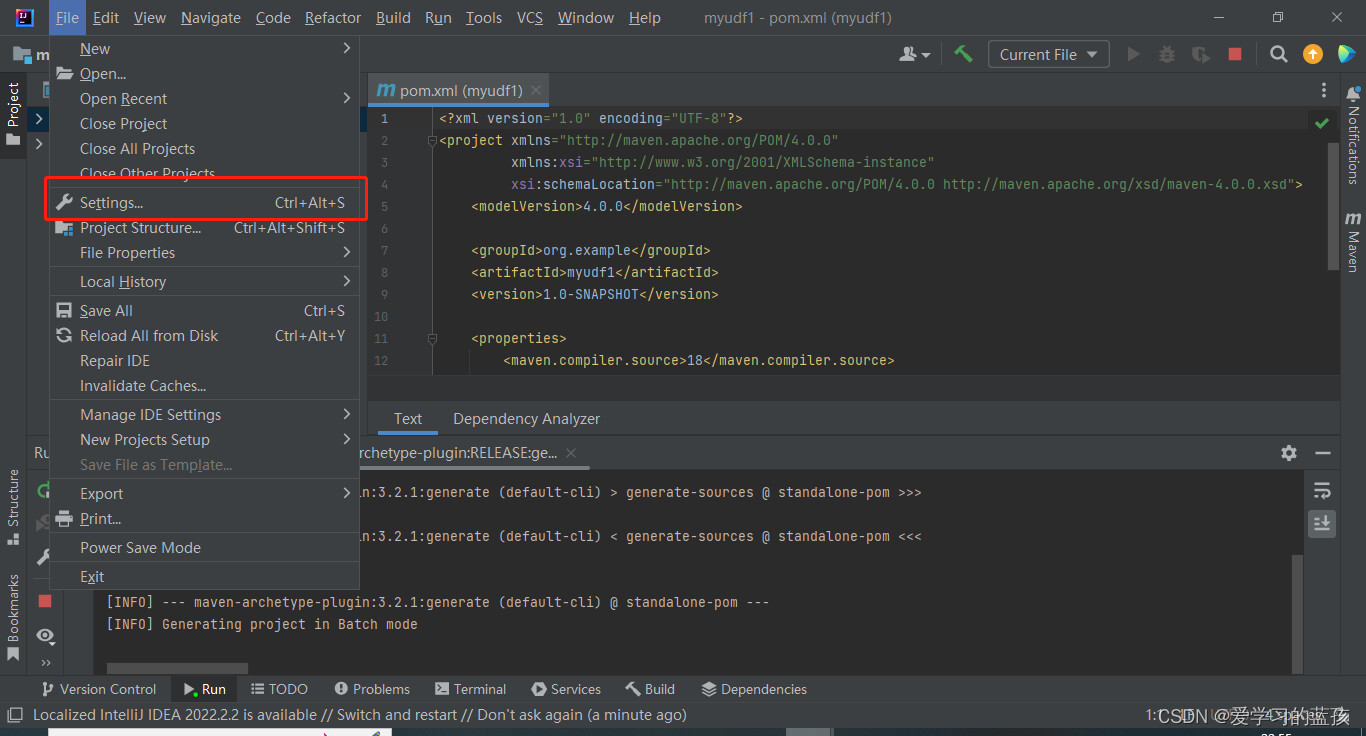  bigdata java idea maven generating project in batch 
