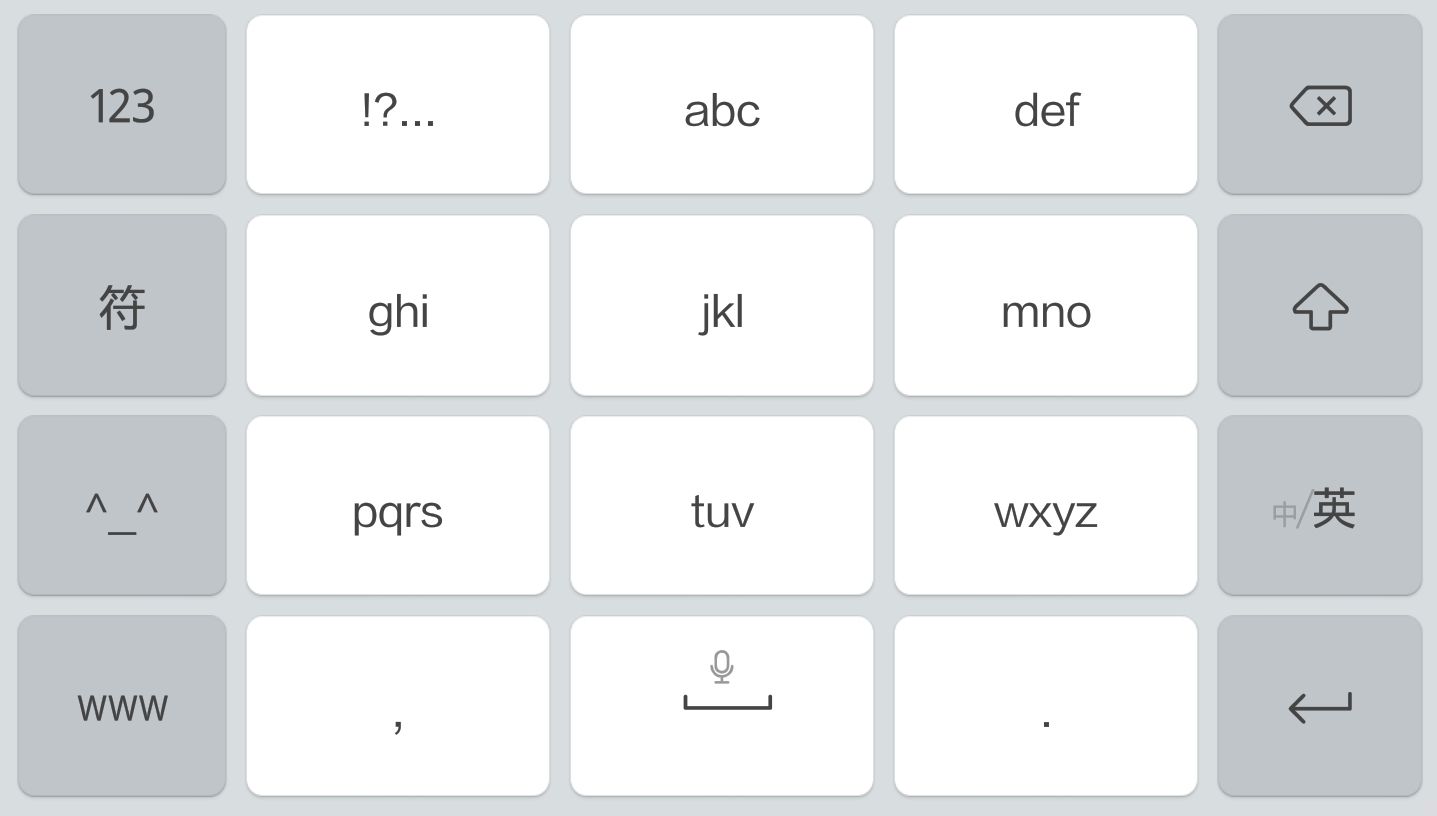 其他语言的九键键盘是什么样的？ - 知乎