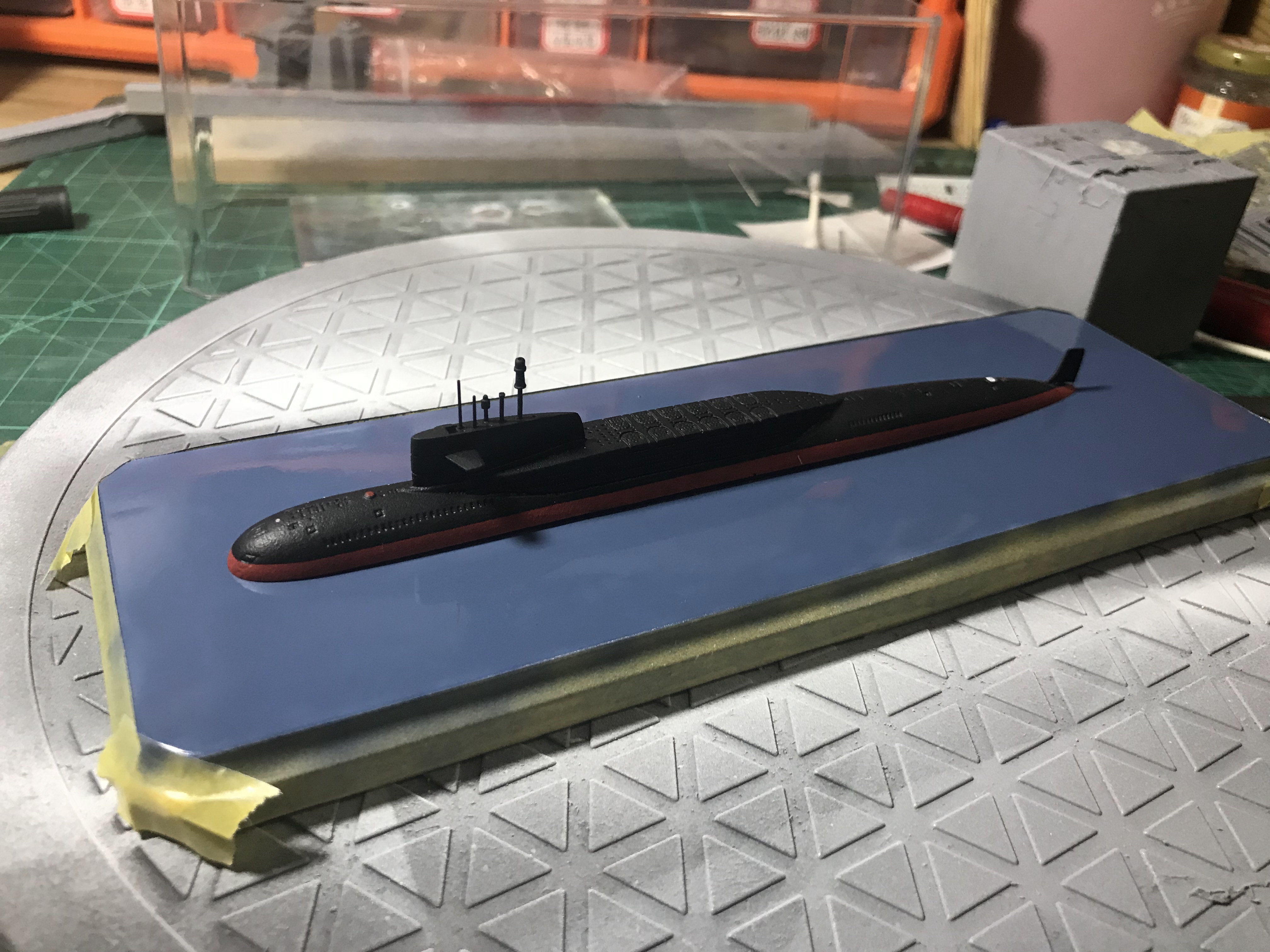 手工船模1700中国海军092型弹道导弹战略核潜艇