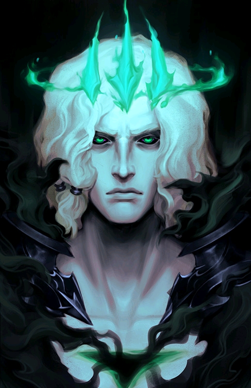 "创作佛耶戈最初的概念画的时候,我在他胸口开了