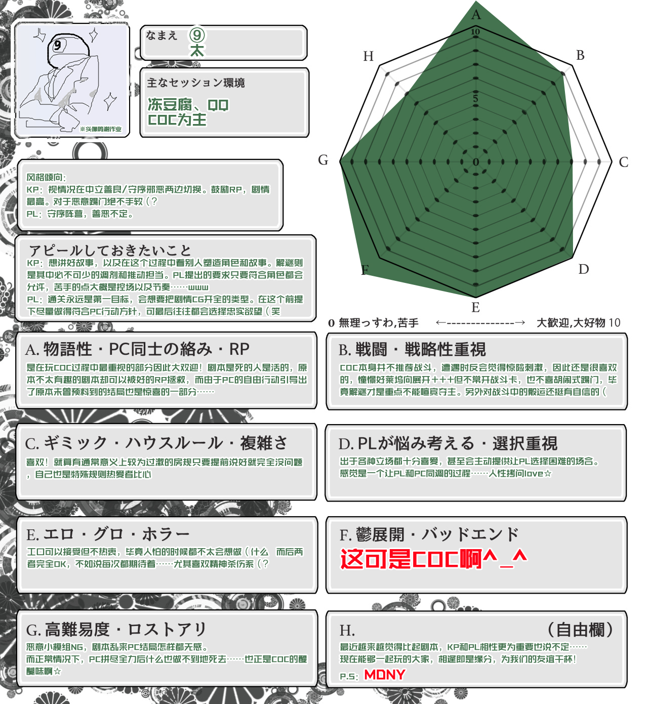 【coc調查員30題】