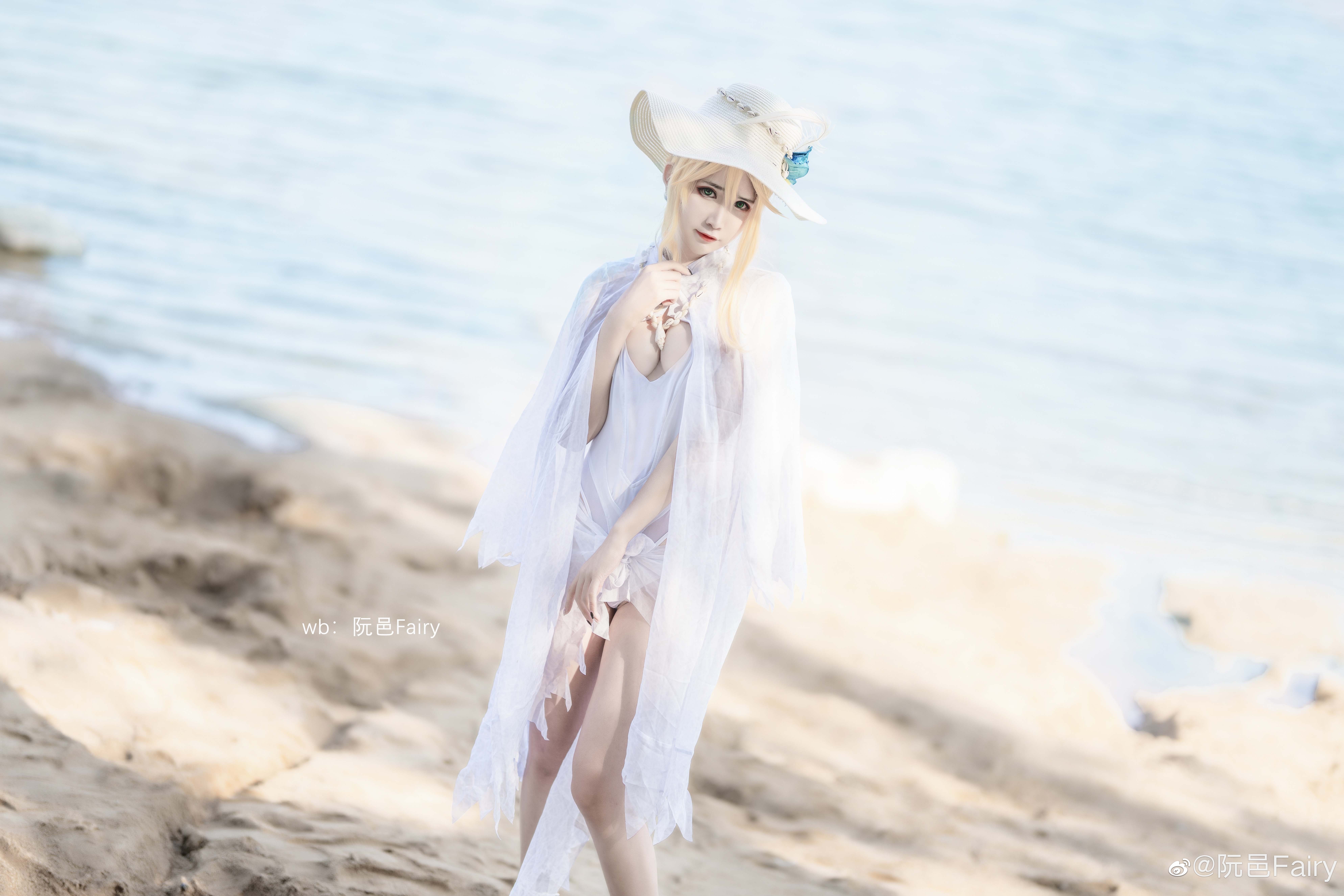 cosplay白枪呆泳装fgo