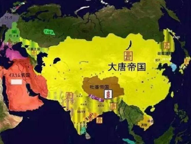 日本学者描绘的大唐全盛期疆域图