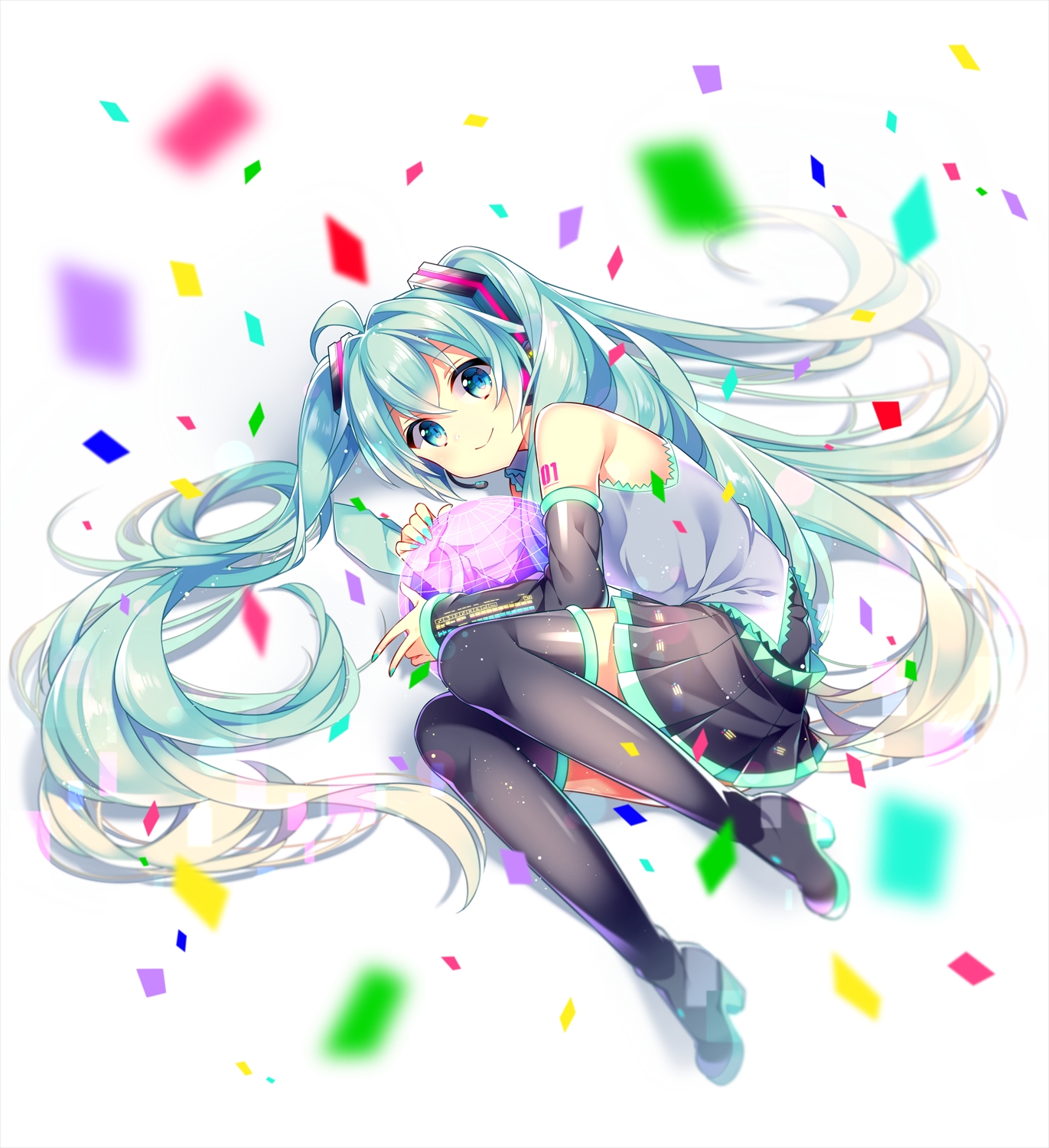 『初音ミク』公式服精选100张ღ