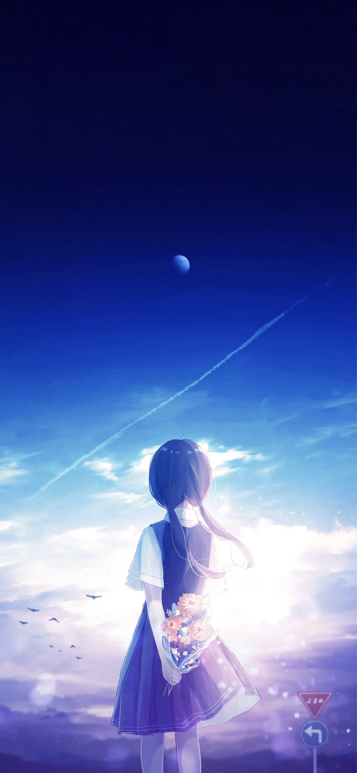 唯美画风的二次元动漫风景壁纸【全面屏壁纸