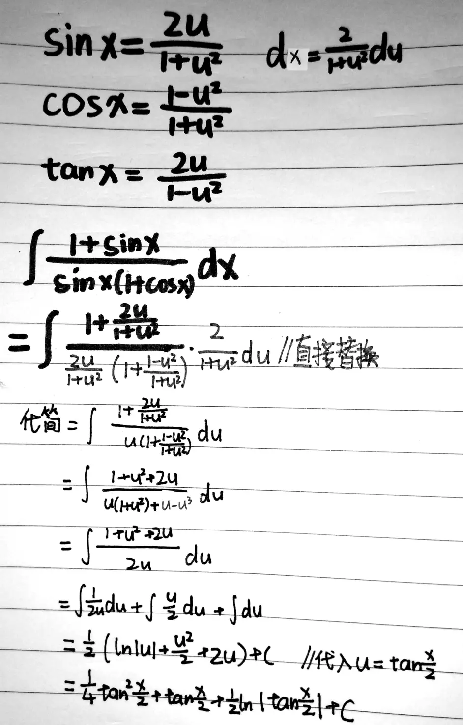 大一上学期 高等数学 知识整理 第四章不定积分 哔哩哔哩