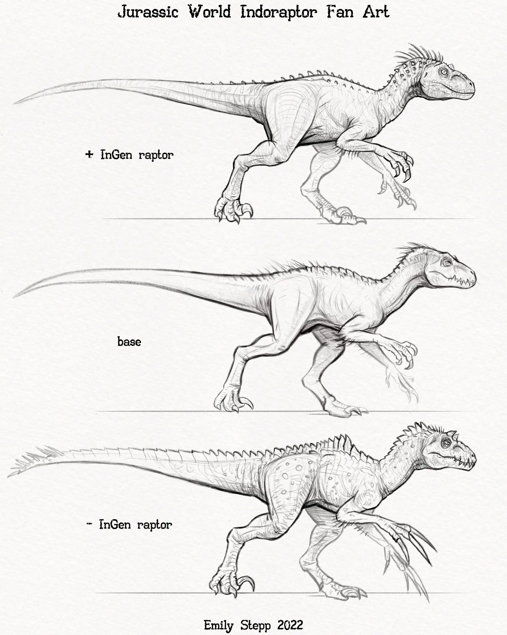 侏罗纪系列古生物的一些恐龙侧身图5
