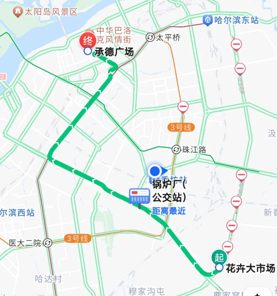 哈交6公交车线路图图片