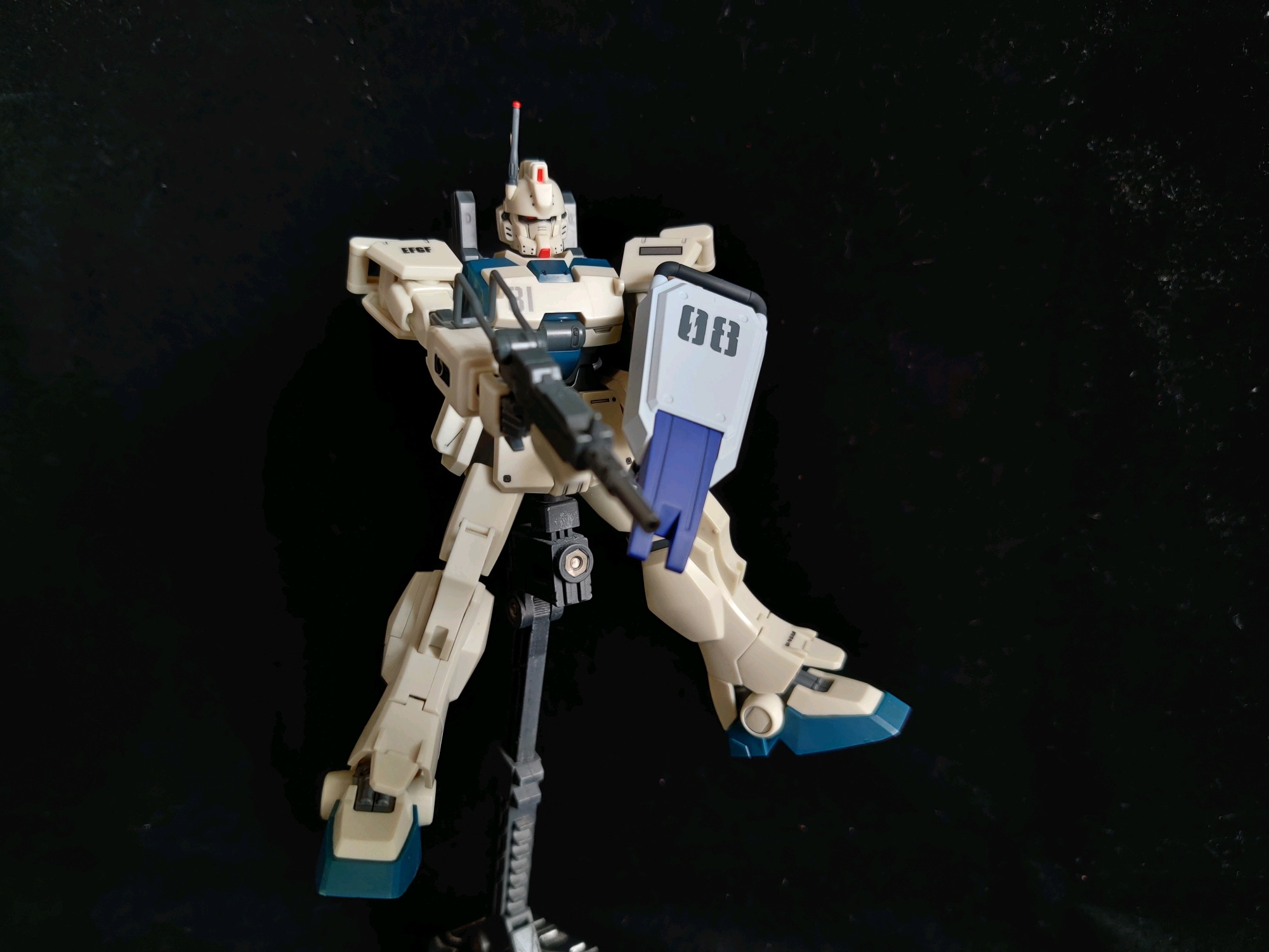 大舅子杀手!第08ms小队 hguc gundam ez8素组把玩