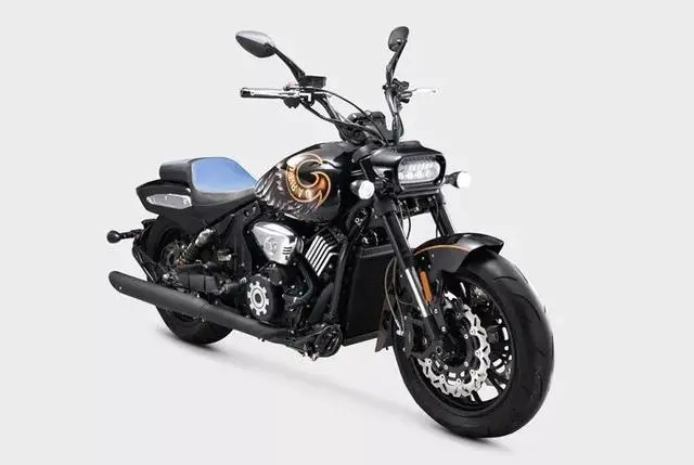 52800元,摩瑞发布新款900cc v双缸巡航车型火龙骑士