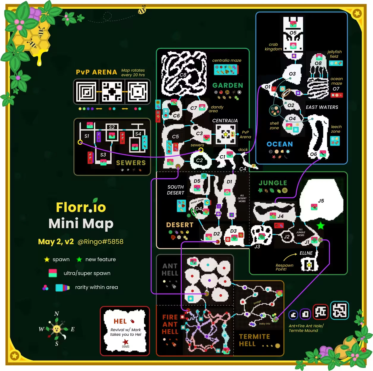 Florr.io最新地图 - 哔哩哔哩