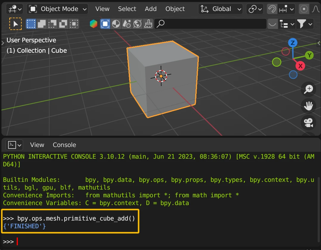 Blender Python五分钟系列_002 - 哔哩哔哩
