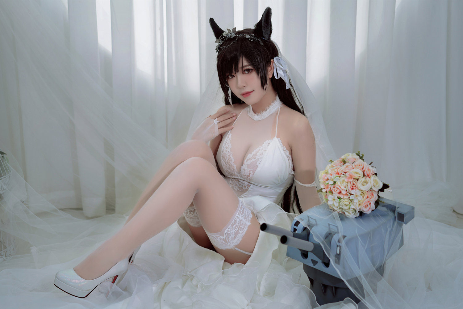 半半子Cosplay爱宕花嫁8