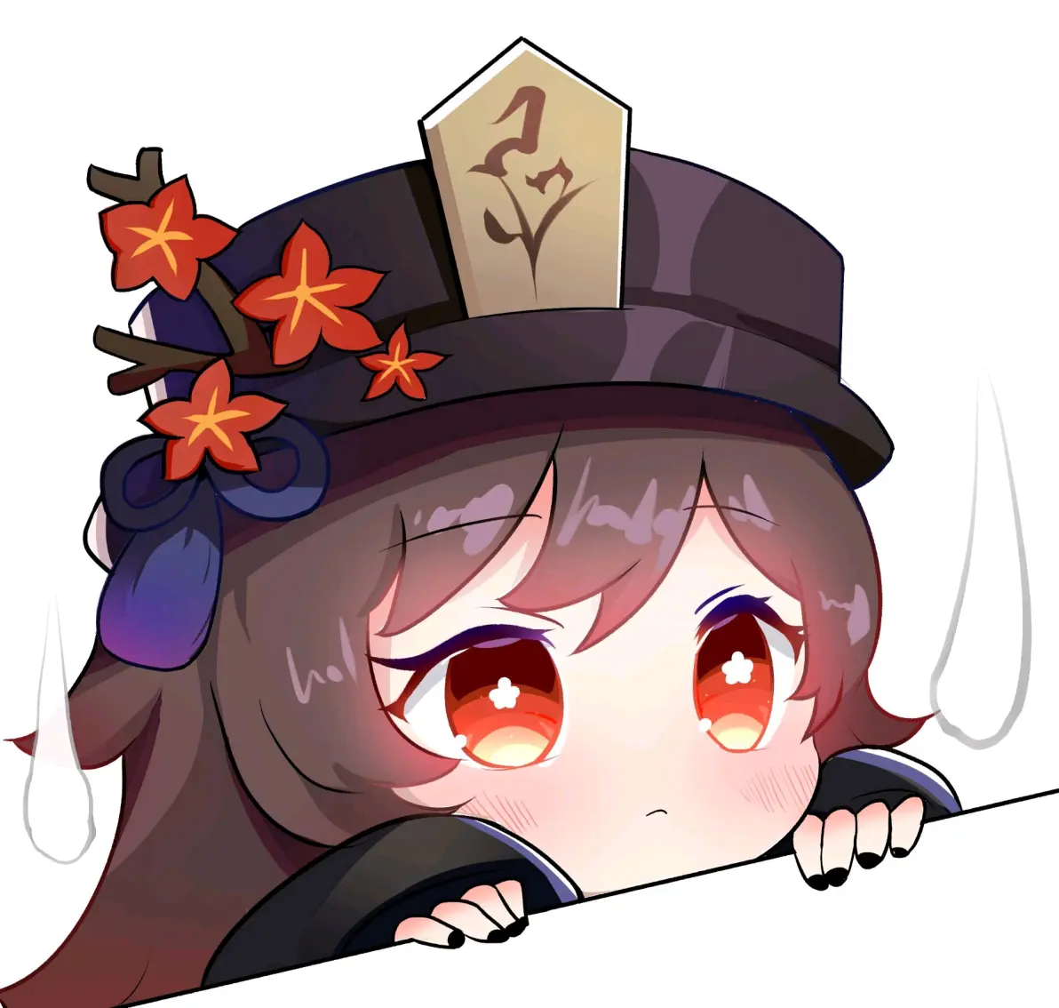 原神胡桃表情包91张 无水印