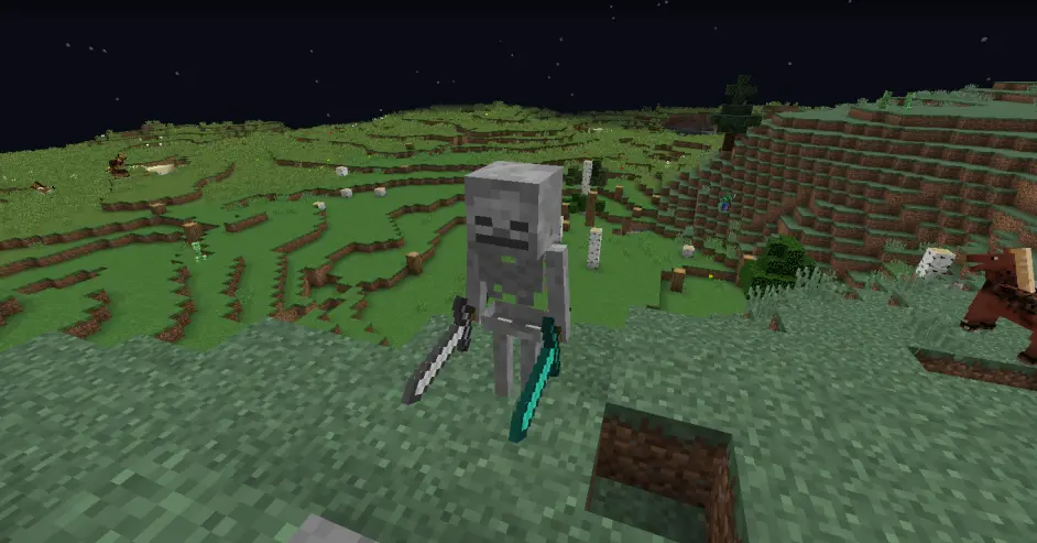 某minecraft骷髅的二刀流 哔哩哔哩