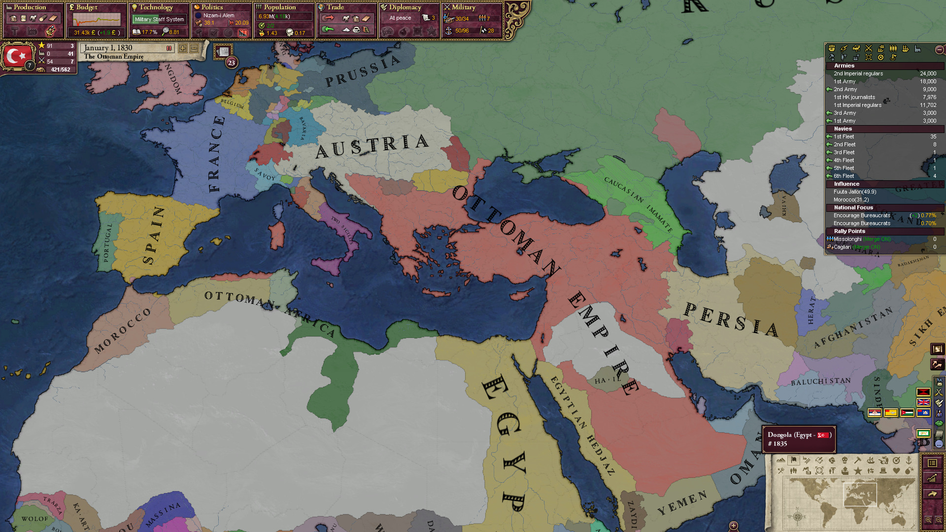 【维多利亚2-欧洲协调战报】奥斯曼再战一百年2