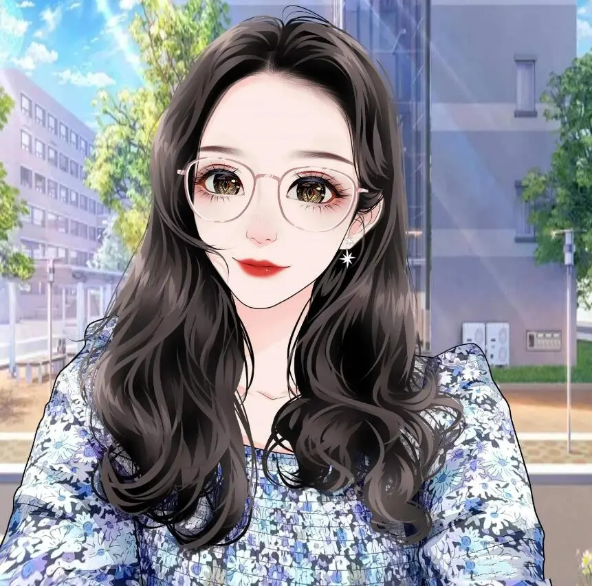 手绘女生头像,让人一看就很舒服的头像