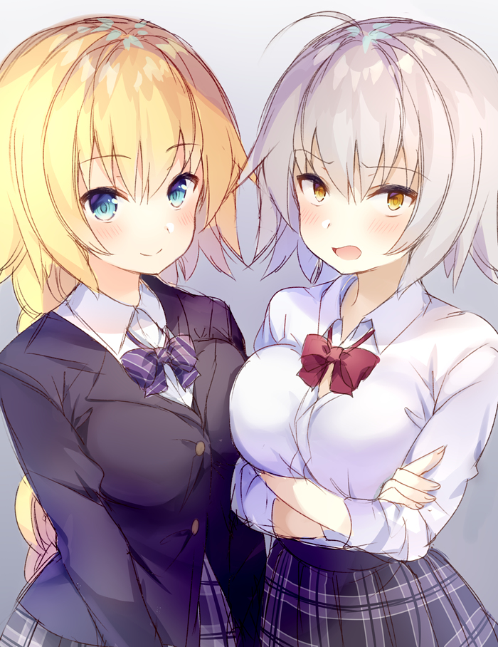 fgo 插图 【二百五十】白贞与黑贞.私服