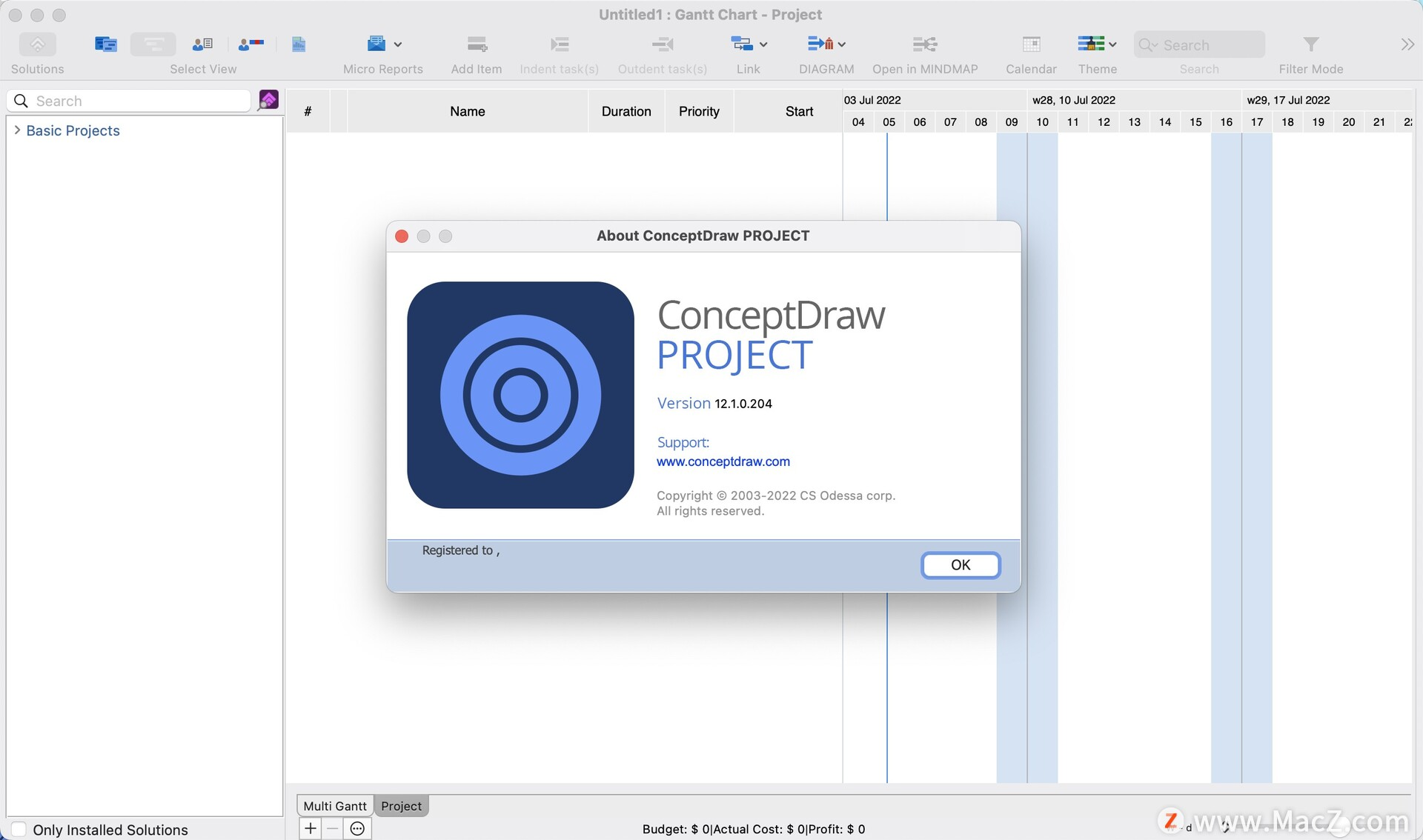 for mac instal ConceptDraw PROJECT