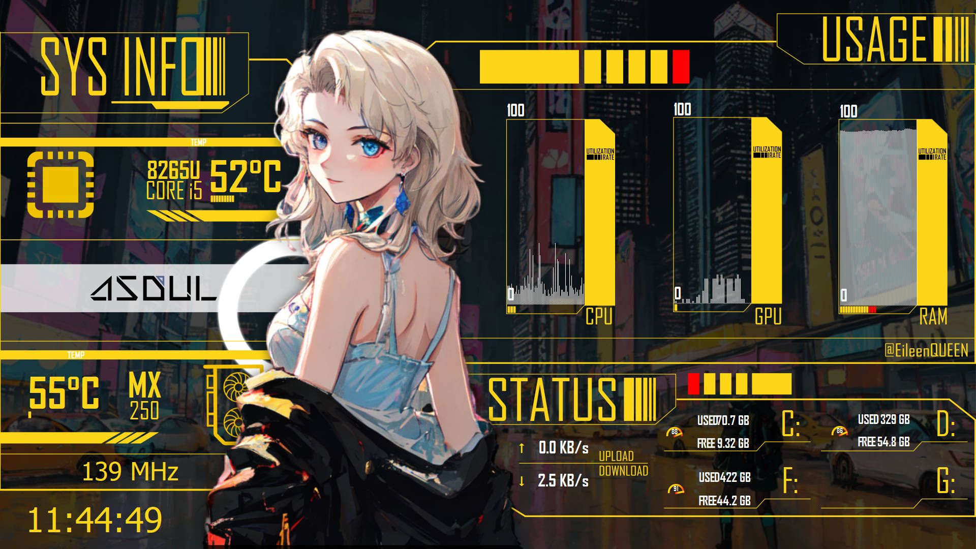 乃琳版AIDA64系统运行监控皮肤使用指南 - 哔哩哔哩
