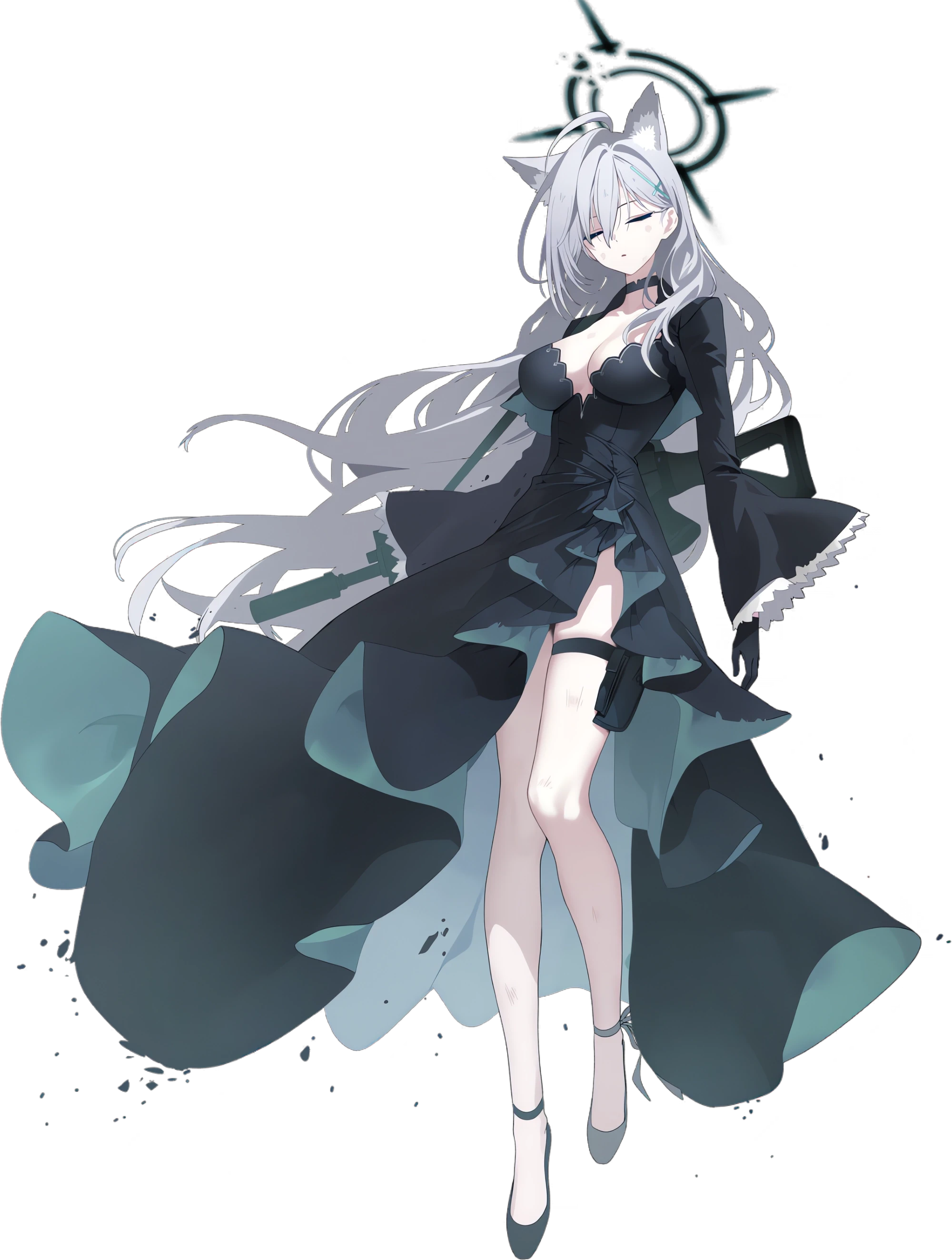 白子 -色彩&战损-（シロコ）——基沃托斯差分立绘 - 哔哩哔哩