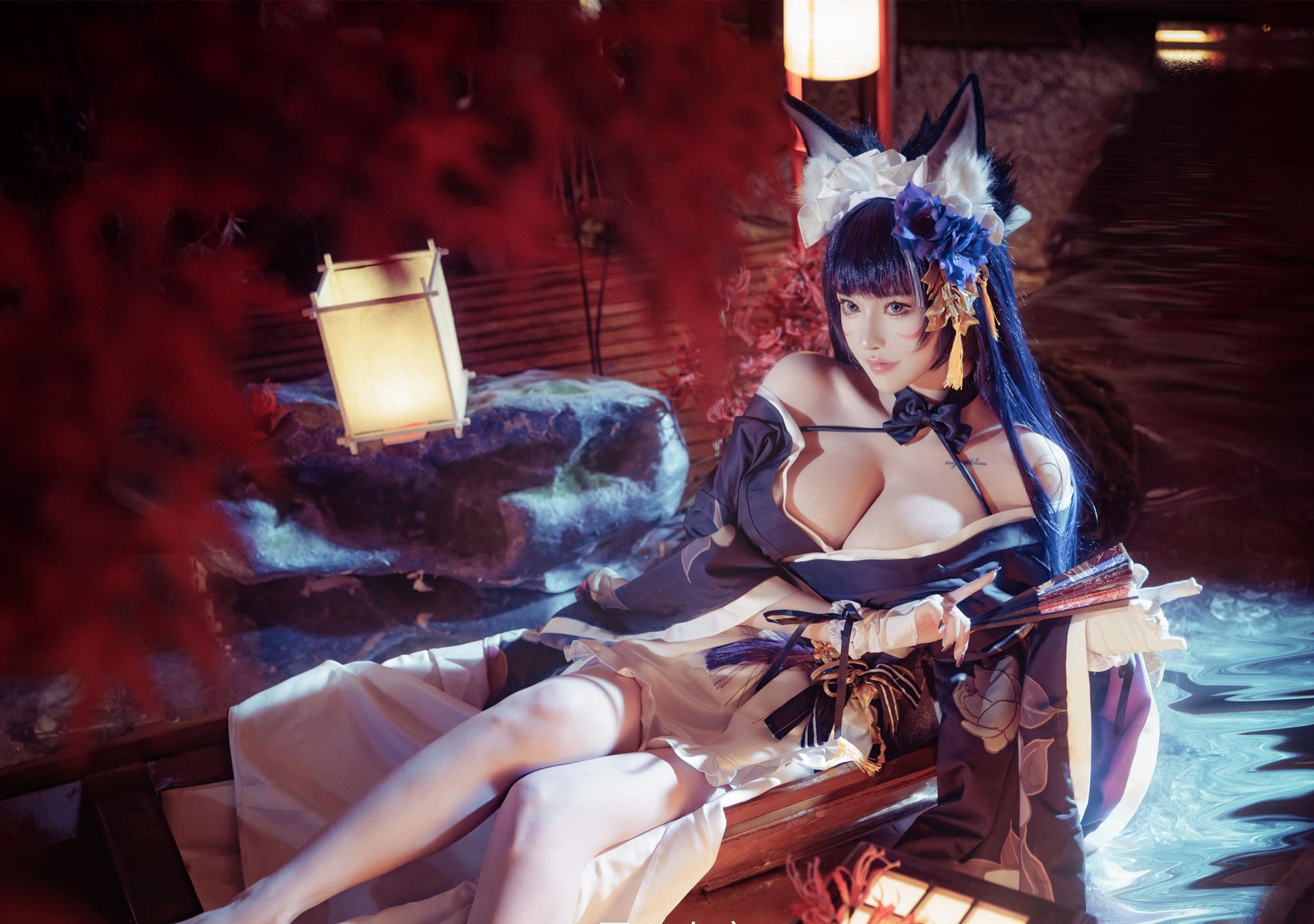 露兒大魔王碧蓝航线鳄堇色月影cosplay4