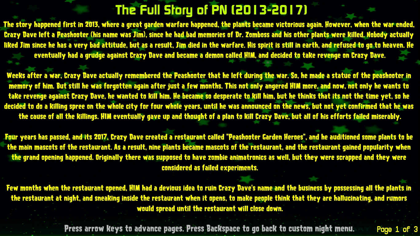 Peashooter Nights Major Update(豌豆射手之夜主要更新版)剧情 哔哩哔哩