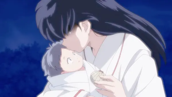 半妖的夜叉姬 犬夜叉被杀生丸封印 钢牙收养日暮戈薇的女儿 哔哩哔哩