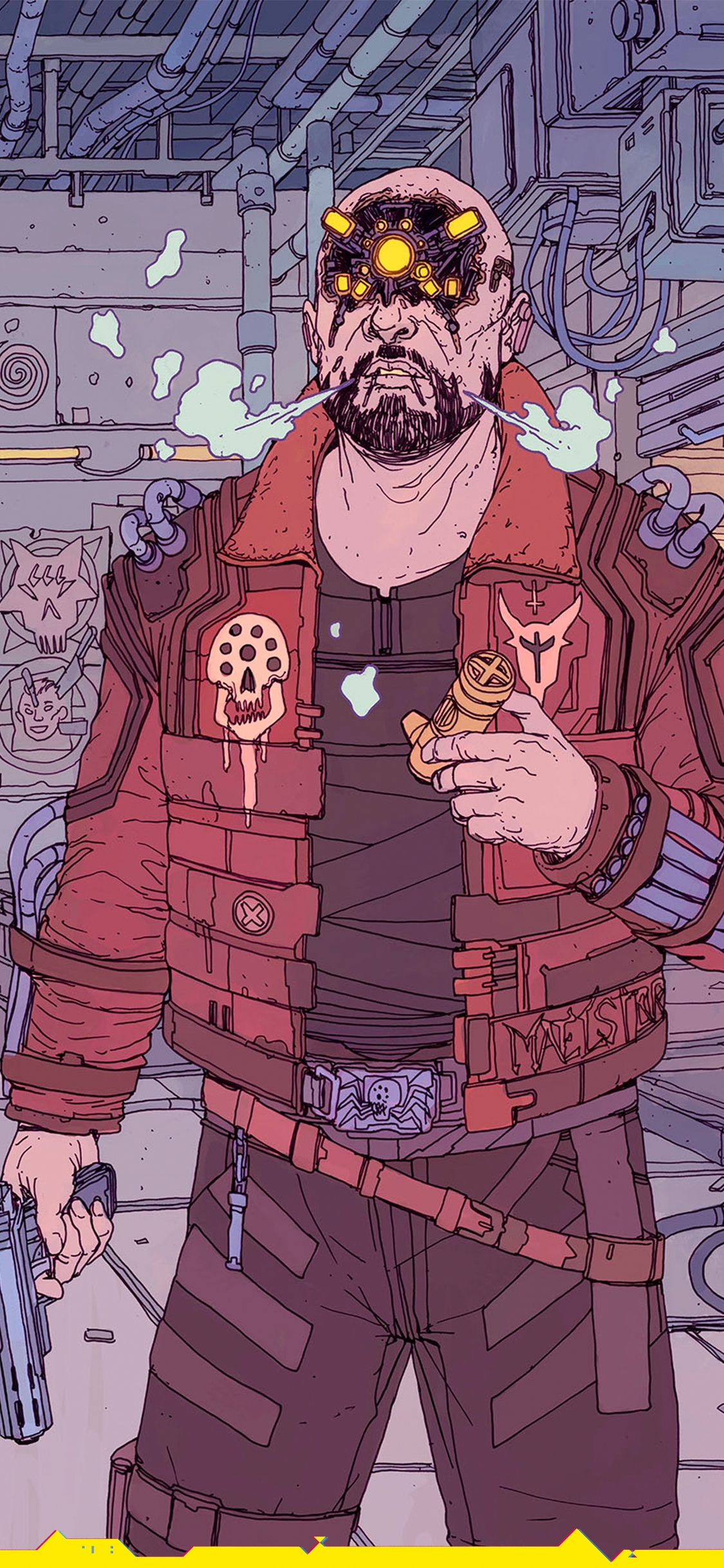 壁纸42赛博朋克插画手机