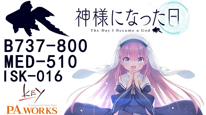 Key痛机系列 波音737 800 成神之日企划发表纪念涂装 哔哩哔哩