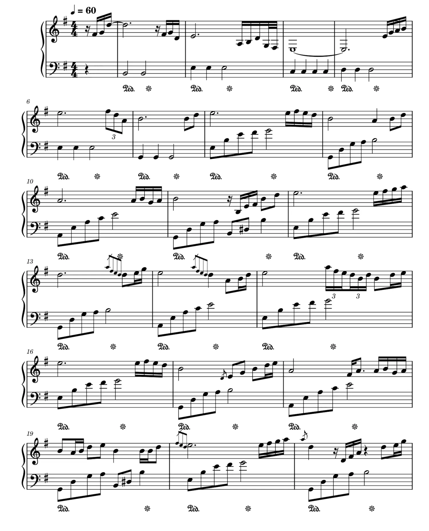 《水墨兰亭》钢琴谱