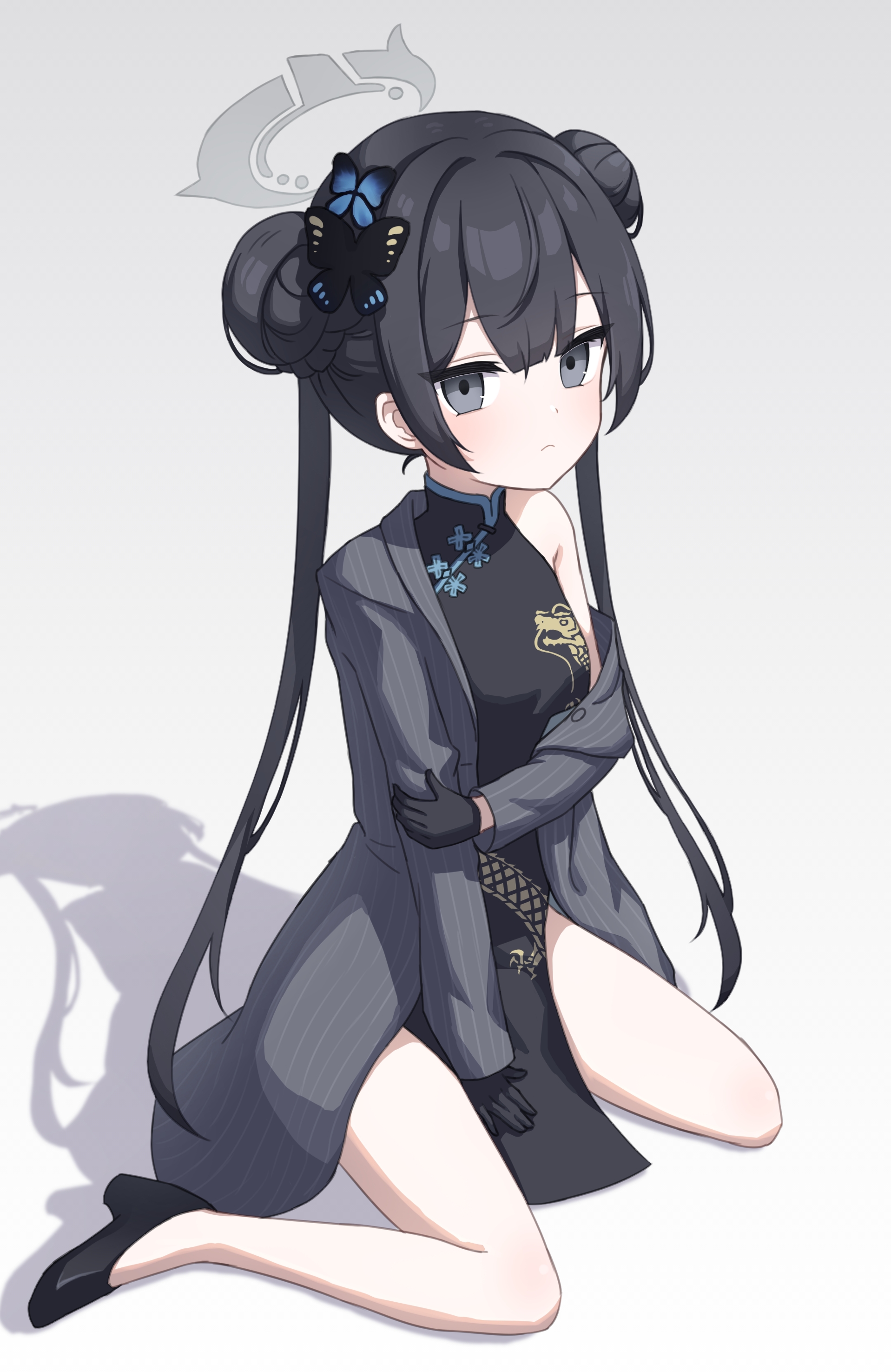 《蔚蓝档案》龙华 妃咲插画 - 哔哩哔哩