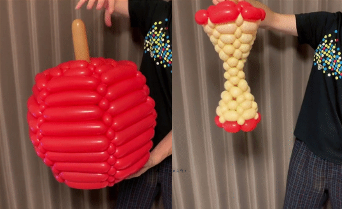 精灵球可以变成皮卡丘日本达人打造的变形气球作品引起热议