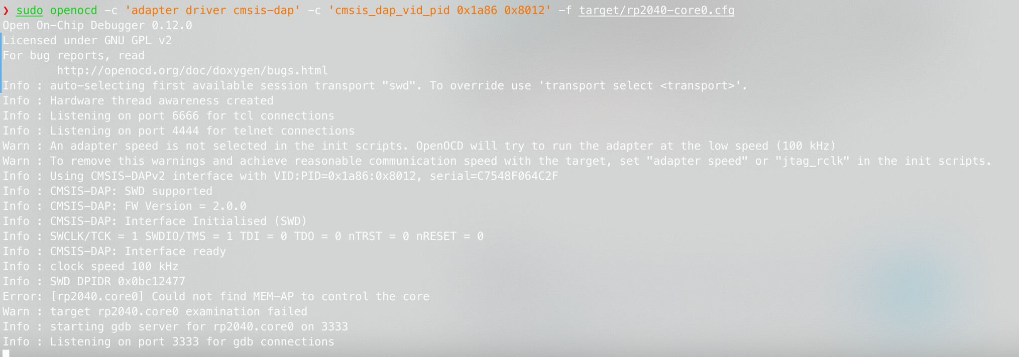  linux wchlink openocd rp2040 