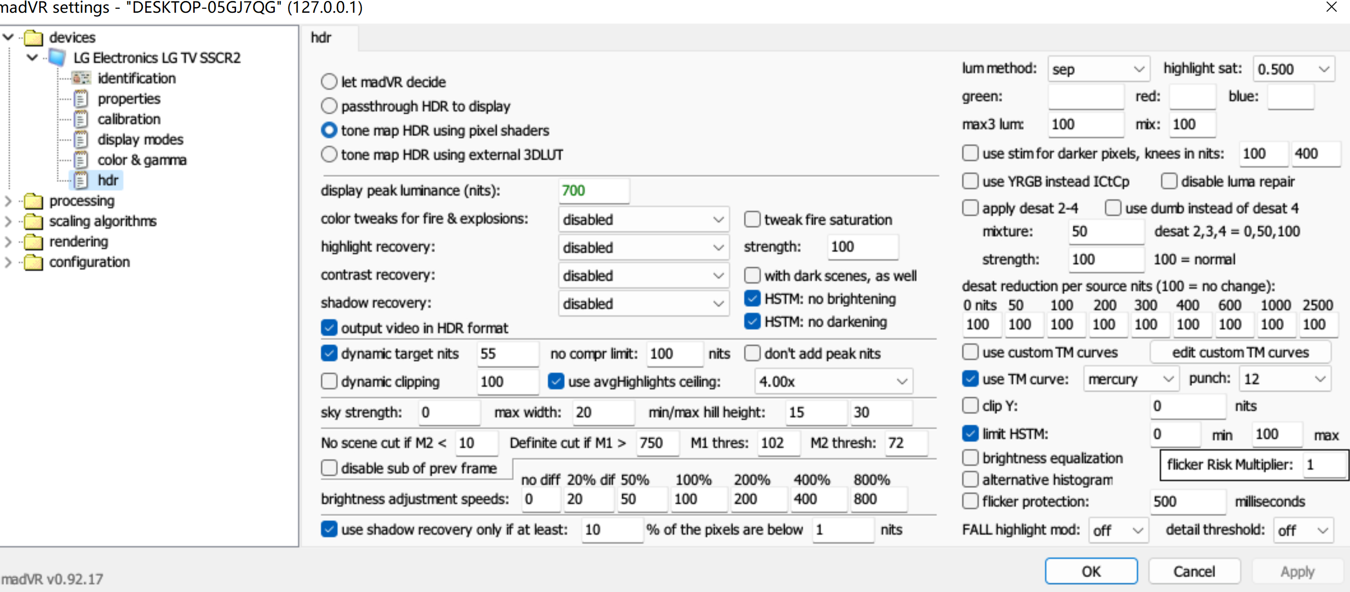 HGIG运用：更好的观看HDR电影 用Madvr来代替电视的hdr tone mapping算法 哔哩哔哩