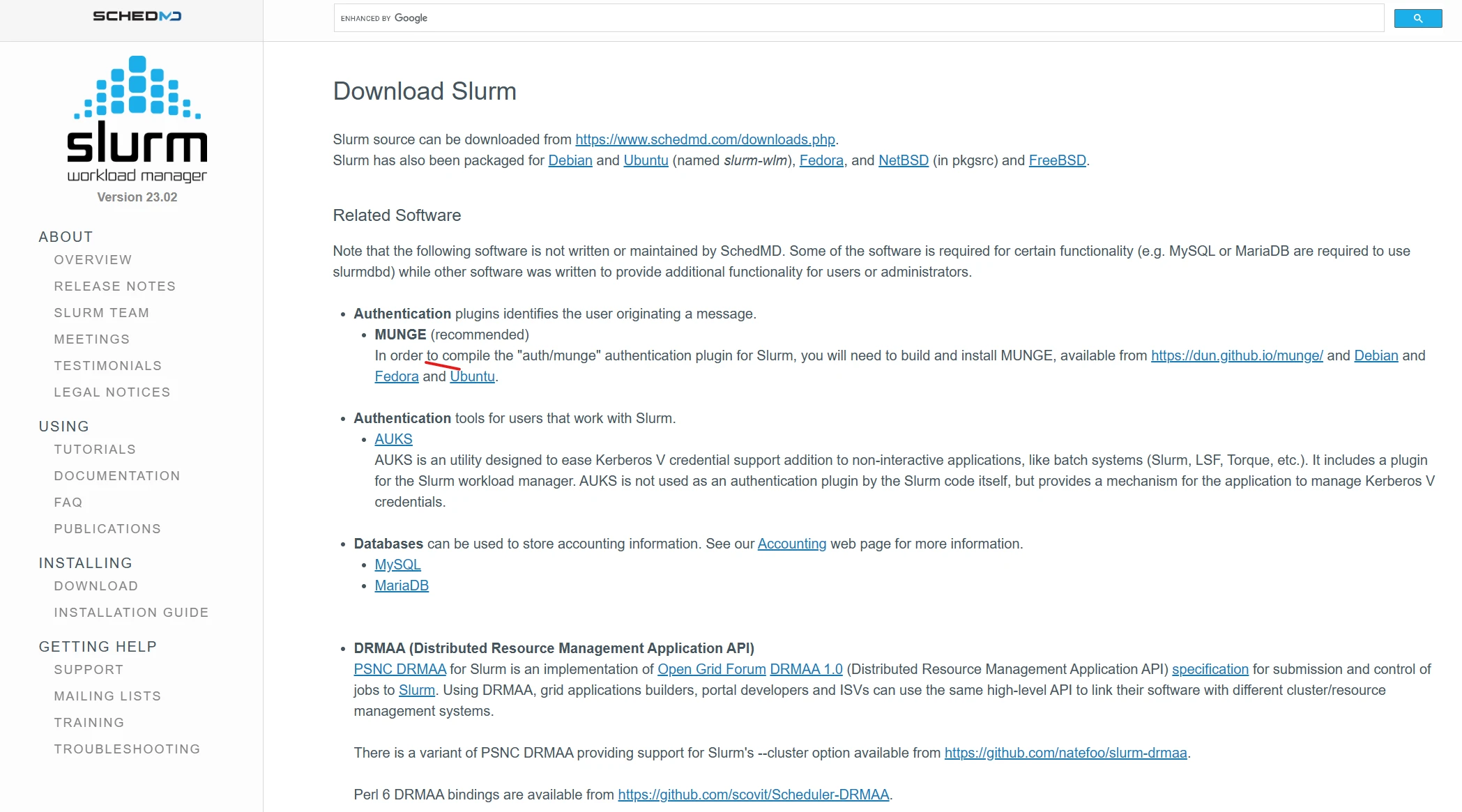 Centos redhat 7 slurm 
