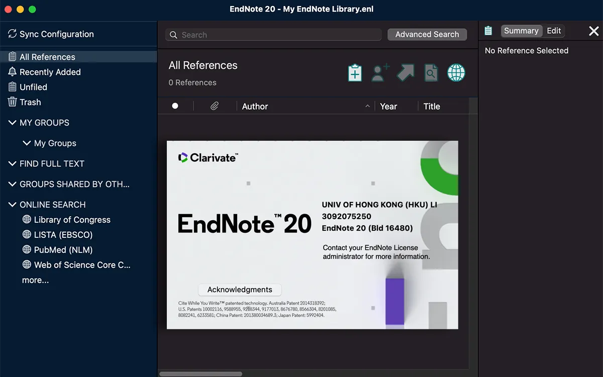 EndNote20 endnote20