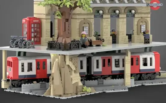 新万票作品诞生啦!乐高ideas投稿伦敦地铁获得一万票支持