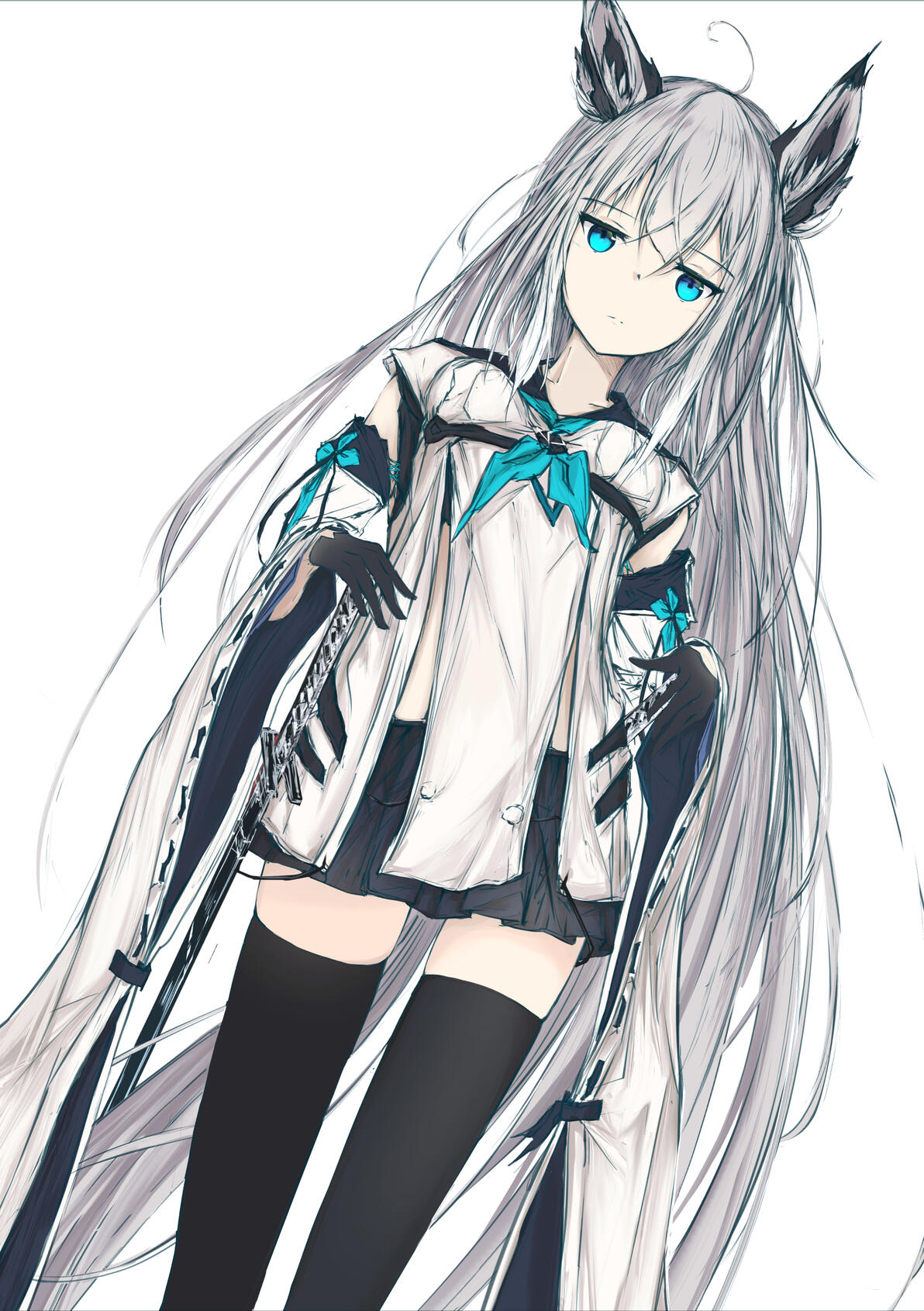 『碧蓝航线』江风/茳 本家画师推荐:凪白みと 插画欣赏 - 哔哩哔哩