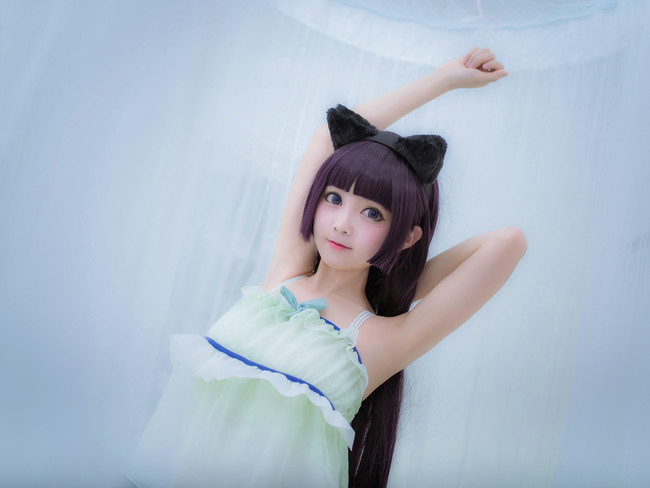 cos正片 五更琉璃睡衣ver. monica酱