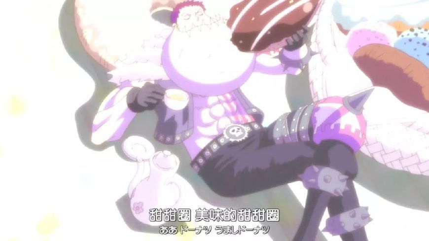 海贼王857集:卡塔库栗为了不让后背贴地,即使