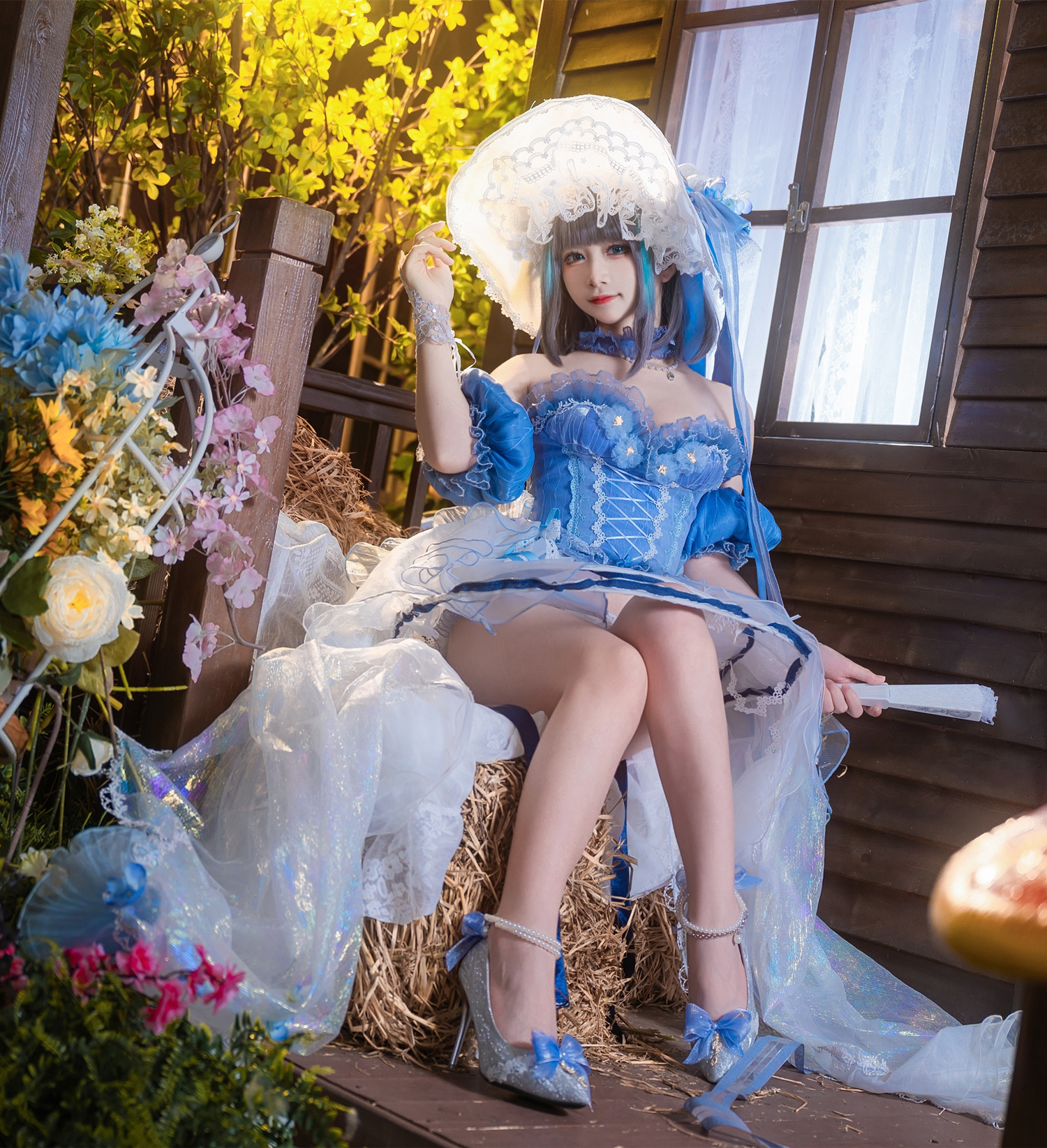 month-月一碧蓝航线柴郡cosplay4